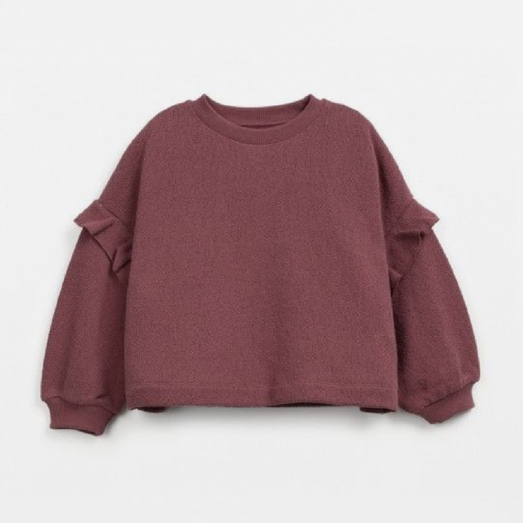 Sweatpullover aus Regenerativer Baumwolle mit Rüschen - PLAY UP