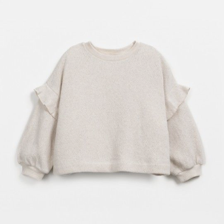 Sweatpullover aus Regenerativer Baumwolle mit Rüschen - PLAY UP