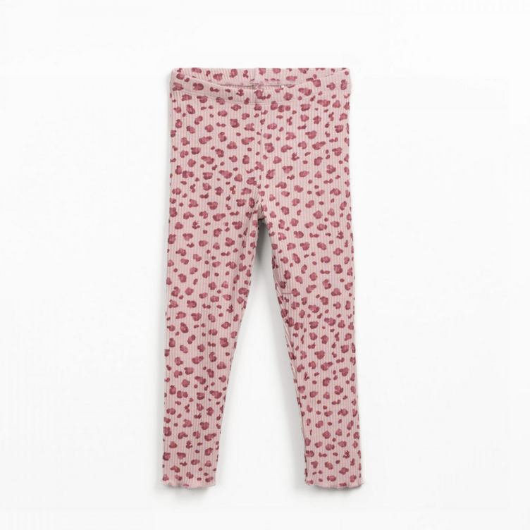 SALE I Gerippte leggings mit leo print - PLAY UP I Gr. 140