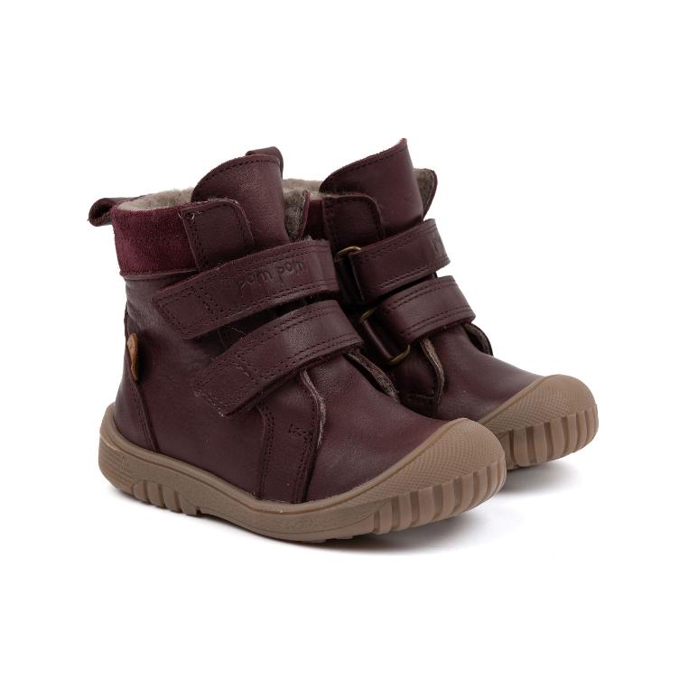 SALE I Lederstiefel mit Wollfutter TEX - POM POM