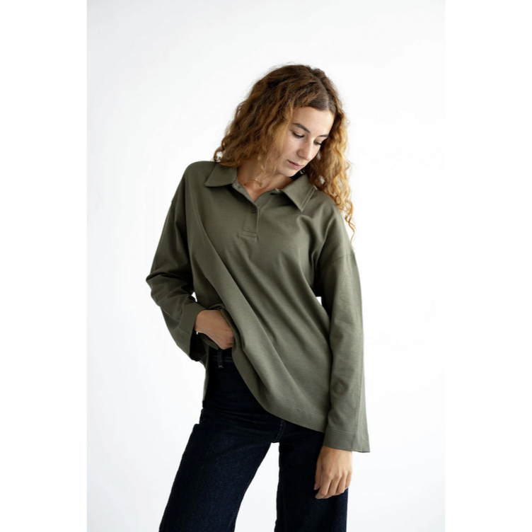 SALE I Basic Line Poloshirt Langarm | Santabarbara The Label