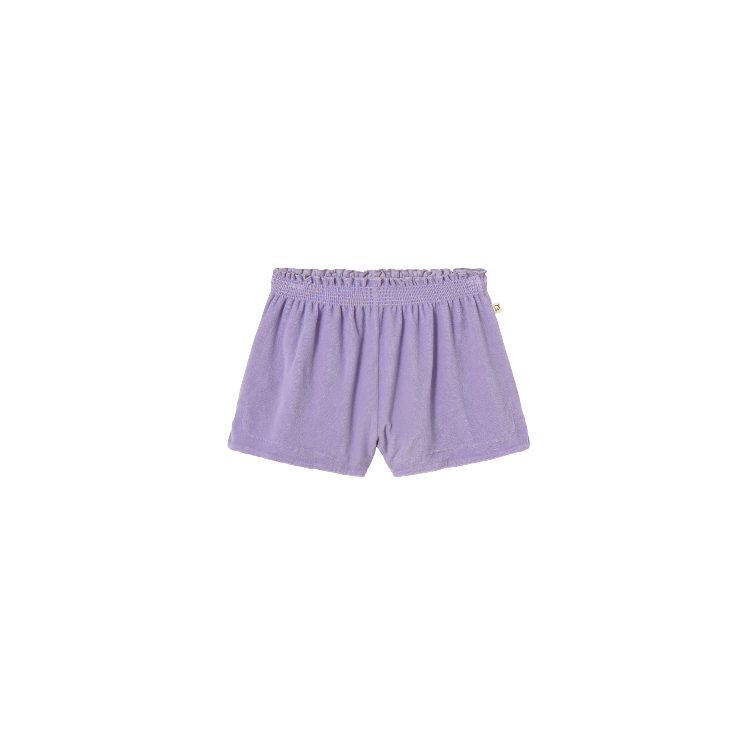 Cozmo – Poppy Shorts aus softem Terry Cloth (Lavender) mit Seitenschlitzen