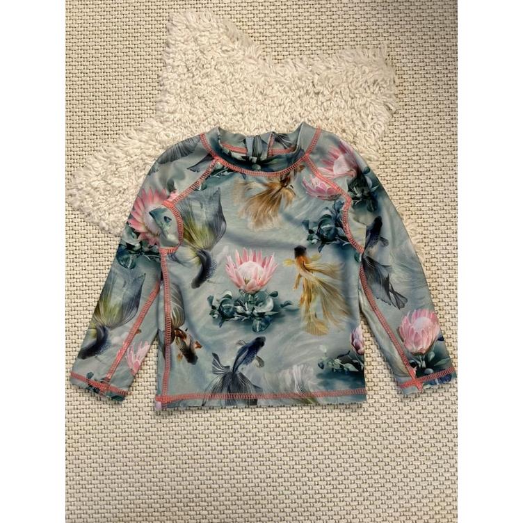 Pre-Loved Swim T-Shirt von Molo | Pink, Blau & Mint | Grösse: 62/68