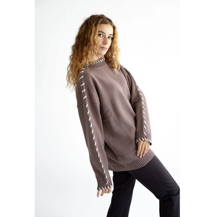 SALE I Santabarbara The Label – Pullover mit Schnürsenkel-Details aus 100 % Baumwolle