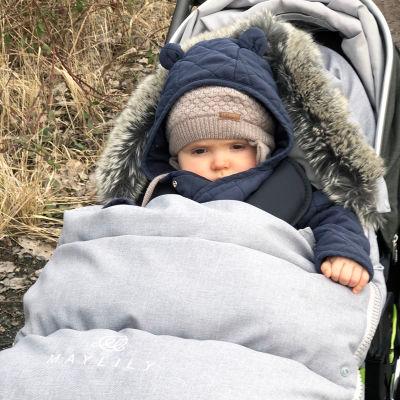 Winter Stroller Sleeping Bag 0-2 Y - Beige MAYLILY - 6