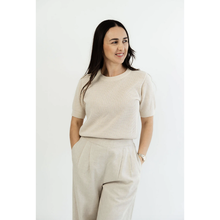 Santabarbara The Label Crochet T-Shirt – Nature