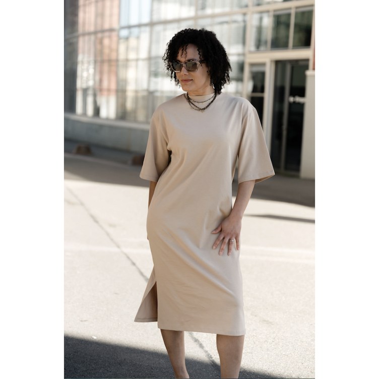 SALE I Santabarbara The Label T-Shirtkleid – Beige