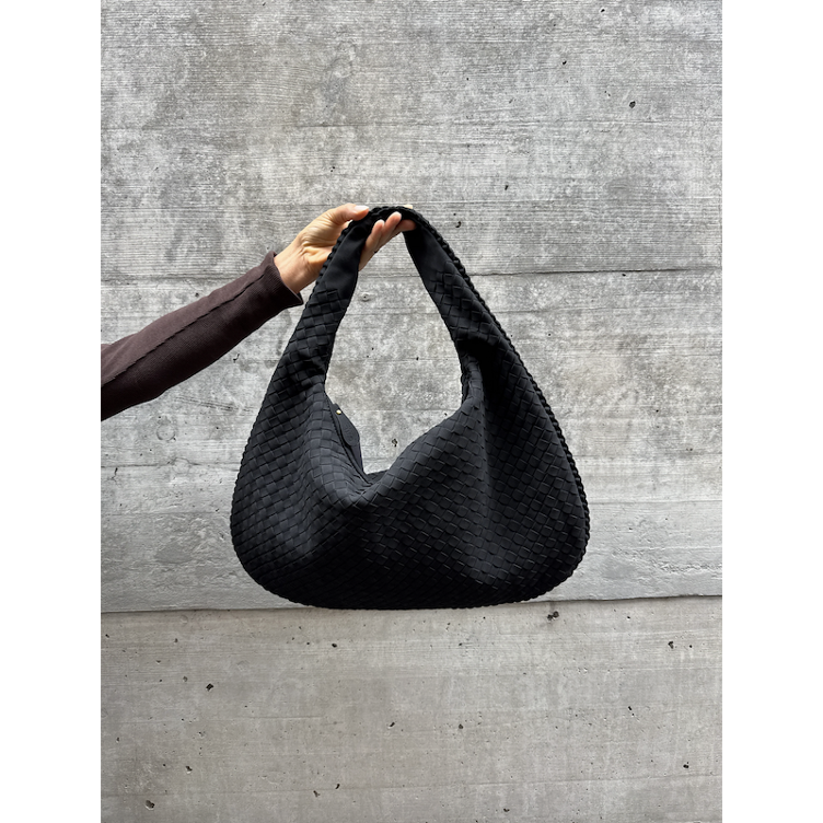 Tasche mit Flechtstruktur Wildlederoptik - Sanatabarbara THE LABEL